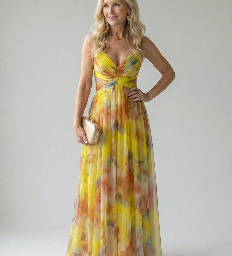 ISEL | SOFT WRAP MAXI DRESS