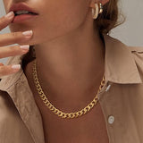 CHUNKY CUBAN LINK NECKLACE | GOLD JEWELLERY