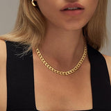 CHUNKY CUBAN LINK NECKLACE | GOLD JEWELLERY