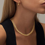 CHUNKY CUBAN LINK NECKLACE | GOLD JEWELLERY