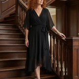 ELRIC | LIGHT DRAPED MIDI DRESS