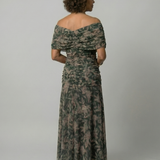 CALEN | OFF-SHOULDER FLOW MIDI DRESS