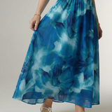 SYLIN | GATHERED HALTER MIDI DRESS