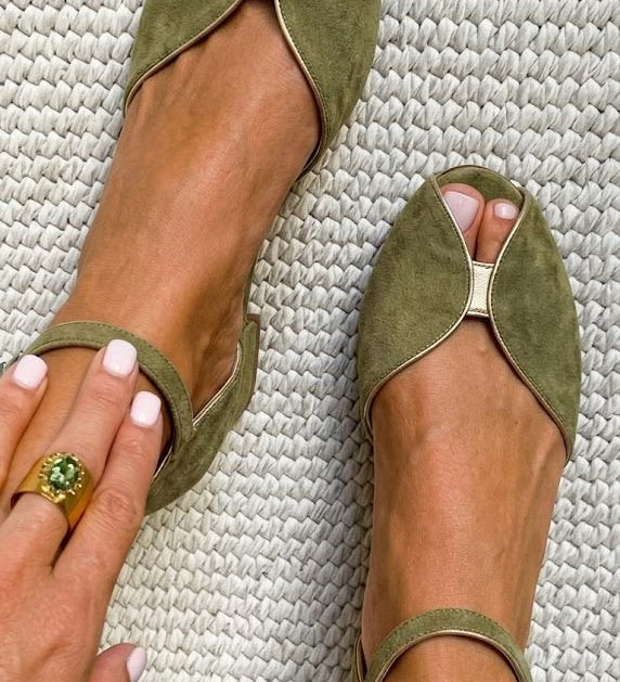 OLIVIA | ELEGANT SAGE SANDALS