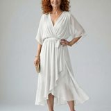 ELRIC | LIGHT DRAPED MIDI DRESS