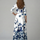 CELINE | WRAP COLLAR MIDI DRESS