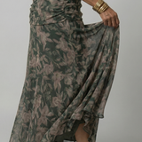 CALEN | OFF-SHOULDER FLOW MIDI DRESS