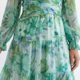 ALTHEA | LONG-SLEEVE FLORAL MAXI DRESS
