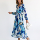 ALTHEA | LONG-SLEEVE FLORAL MAXI DRESS