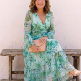 ALTHEA | LONG-SLEEVE FLORAL MAXI DRESS