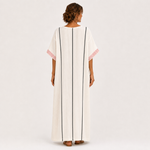 ADARA ECRU STRIPES CAFTAN