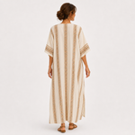 DAHLIA BEIGE ETHNIC CAFTAN