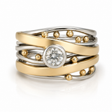 EXCLUSIVE ZIRCONIA RING | GOLD & SILVER JEWELLERY