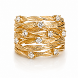 VINTAGE ZIRCONIA RING | GOLD JEWELLERY