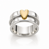 CHARM HEART RING | SILVER JEWELLERY