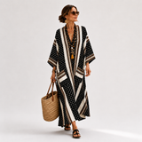AMIRA BLACK ETHNIC CAFTAN