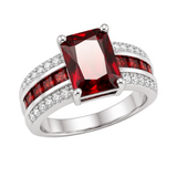HALO RUBY RING | GOLD JEWELLERY