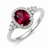SOLITAIRE RUBY RING | GOLD JEWELLERY