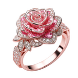 FLOWER ROSES PLATED SILVER RING | SILVER JEWELLERY