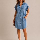 MORGAN - BUTTON-UP SHIRT DRESS