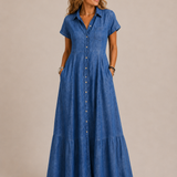 NAOMI - LONG DENIM DRESS