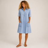 BRITTANY | FIGURE-FLATTERING DENIM DRESS