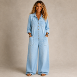 LENA | RELAXED DENIM BIB OVERALL