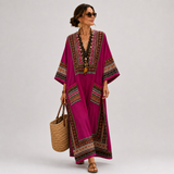 ZAHRA PURPLE ETHNIC CAFTAN