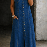 MILA - PLUS SIZE DENIM DRESS