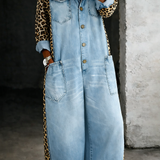ALICIA - ONE PIECE DENIM SHIRT JUMPSUIT