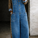 ALICIA - ONE PIECE DENIM SHIRT JUMPSUIT