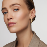 LARGE ICONIC HOOP EARRINGS | GOLD JEWELLERY