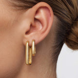 LARGE ICONIC HOOP EARRINGS | GOLD JEWELLERY