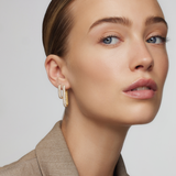 PAVÉ HOOP EARRINGS | GOLD JEWELLERY