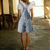 VIOLET - FLORAL DENIM JUMPSUIT