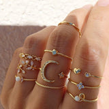 BOHEMIAN RING SET | GOLD PLATED JEWELLERY