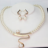 NECKLACE PEARL SET EXCLUSIVE NATURAL EARRINGS
