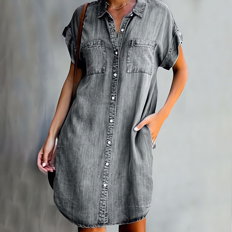 MORGAN - BUTTON-UP SHIRT DRESS