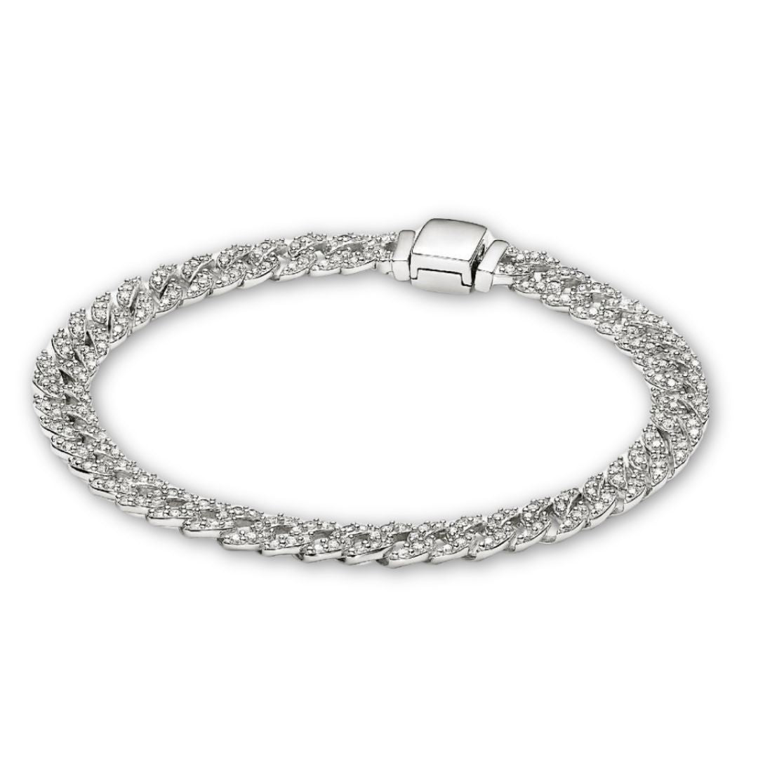 CUBAN MOISSANITE BRACELET | GOLD JEWELLERY