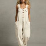 MACKENZIE - STYLISH DENIM JUMPSUIT WITH POCKETS