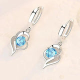 HEART DANGLE EARRINGS