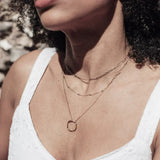 OPEN CIRCLE NECKLACE | GOLD JEWELLERY