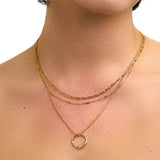 OPEN CIRCLE NECKLACE | GOLD JEWELLERY