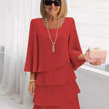 ELISE | BASIC ELEGANT HALF SLEEVE DRESS