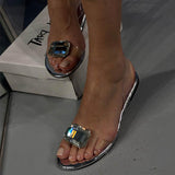 PETRA | CRYSTAL EMBELLISHED FLAT SANDALS