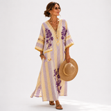 SOFÍA LILAC FLORAL CAFTAN