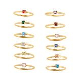 STONE BIRTHSTONE RINGS | GOLD JEWELLERY