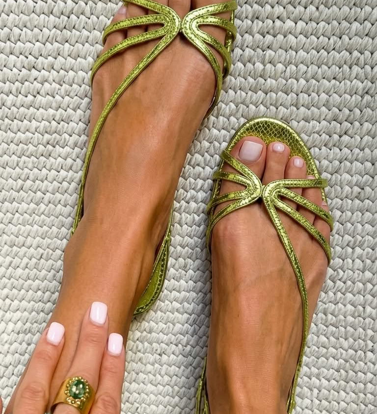 GINEVRA – GOLDEN ELEGANCE SANDALS