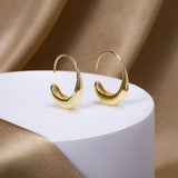 TEARDROP HOOP EARRINGS