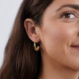 TEARDROP HOOP EARRINGS